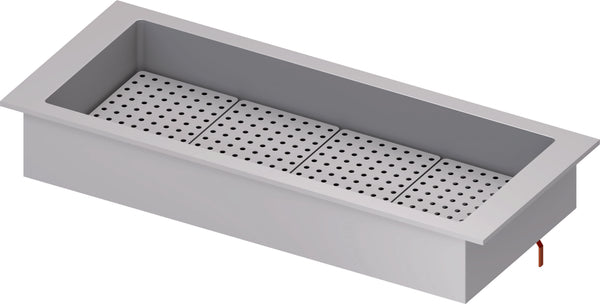 Stalgast Eiswanne "Drop-In" 4x GN1/1 1480x620x210 mm Edelstahlabdeckung