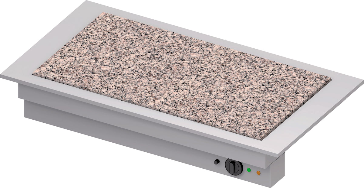 Stalgast Wärmeplatte "Drop-In" aus Granit 3xGN 1/1 1155x620x270 mm  Edelstahlabdeckung