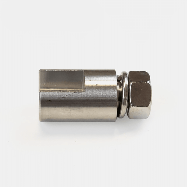 Spießauflage mit Mutter und Federring 43mm