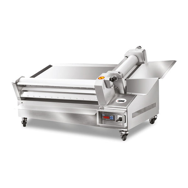 GMG Teigausrollmaschinen Ø 60cm für runde und eckige Pizzen, Teigstärke einstellbar, Teiggewicht variabel 80-2000gr
