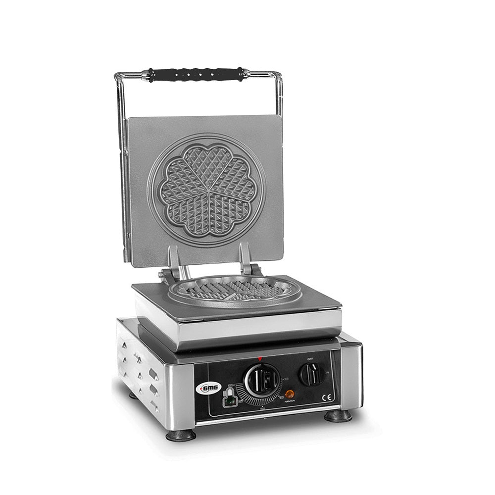 GMG Waffeleisen Amore-S, 1x (Ø 16cm), Wechselbare Backplatte & einfache Montage, 50° bis 300°C, Leichte Reinigung