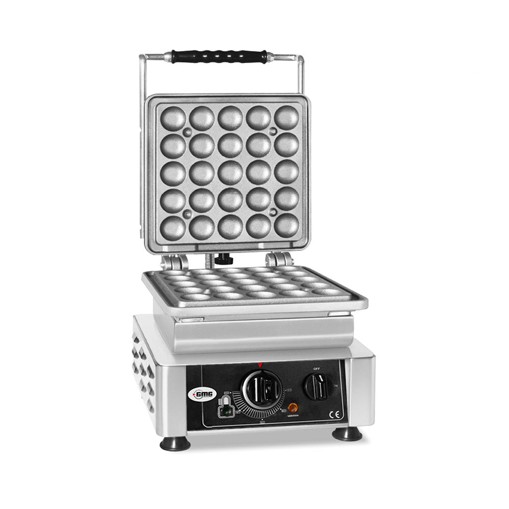 GMG Waffeleisen Lokmia-L, 1x (25 x 4,2cm Ø x 1,2cm/2,4cm), Wechselbare Backplatte & einfache Montage, 50° bis 300°C, Lei
