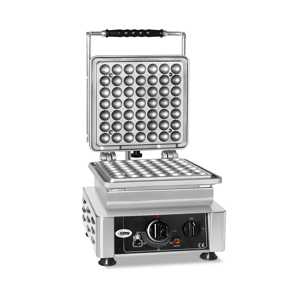 GMG Waffeleisen Lokmia-S, 1x (49 x 3cm Ø x 1,4cm/2,8cm), Wechselbare Backplatte & einfache Montage, 50° bis 300°C, Leich