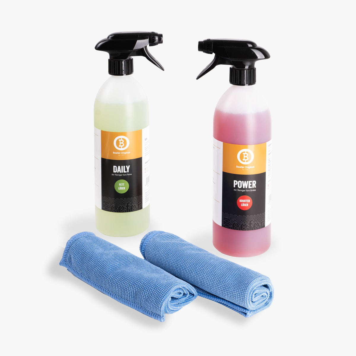Beefer Reiniger Set + Mikrofasertücher