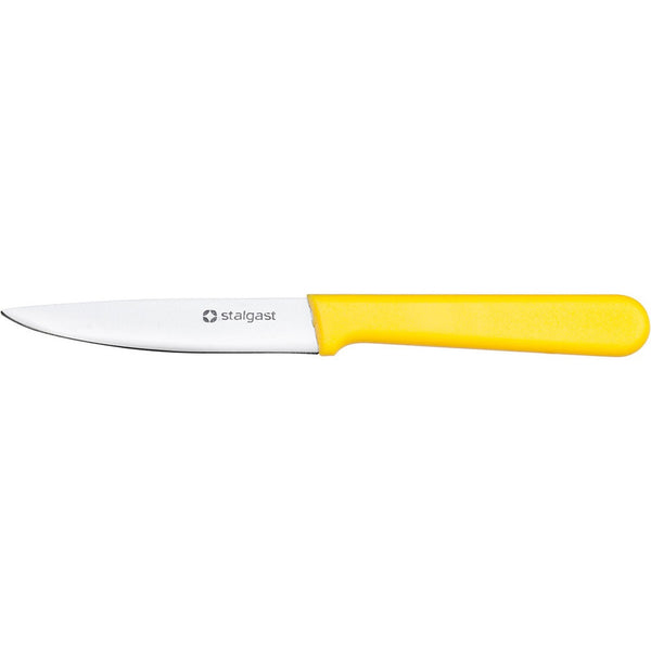 Stalgast Schälmesser, HACCP, Griff gelb, Edelstahlklinge 9 cm