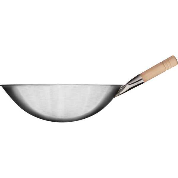 Stalgast Wok-Pfanne, Edelstahl gebürstet, 400x120 mm (ØxH)