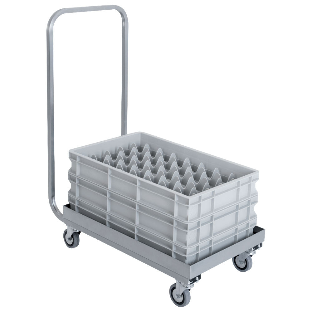 Transportwagen mit Griff für Spülmaschinenkörbe, 600x400 mm