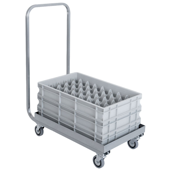 Transportwagen mit Griff für Spülmaschinenkörbe, 600x400 mm