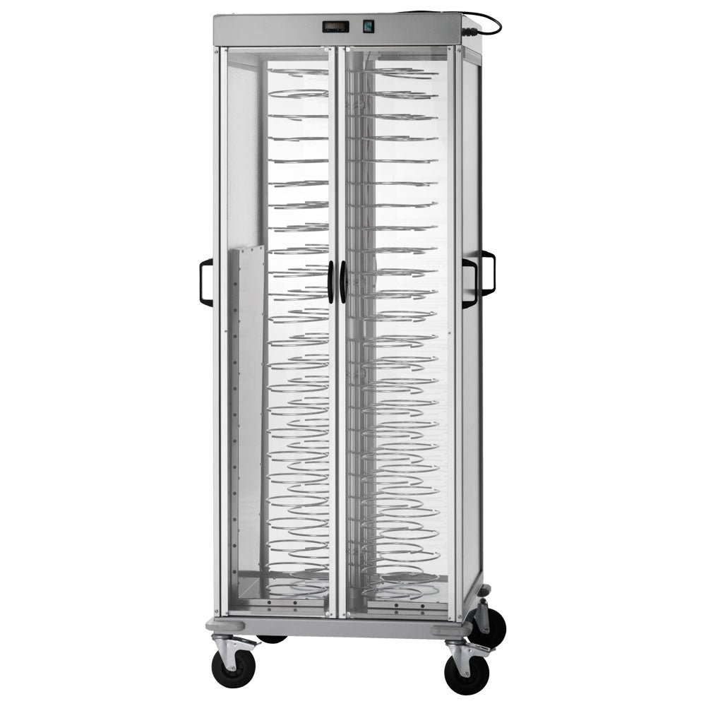 Tellertransportwagen beheizt, +60°C, 88x ø 250÷310 mm