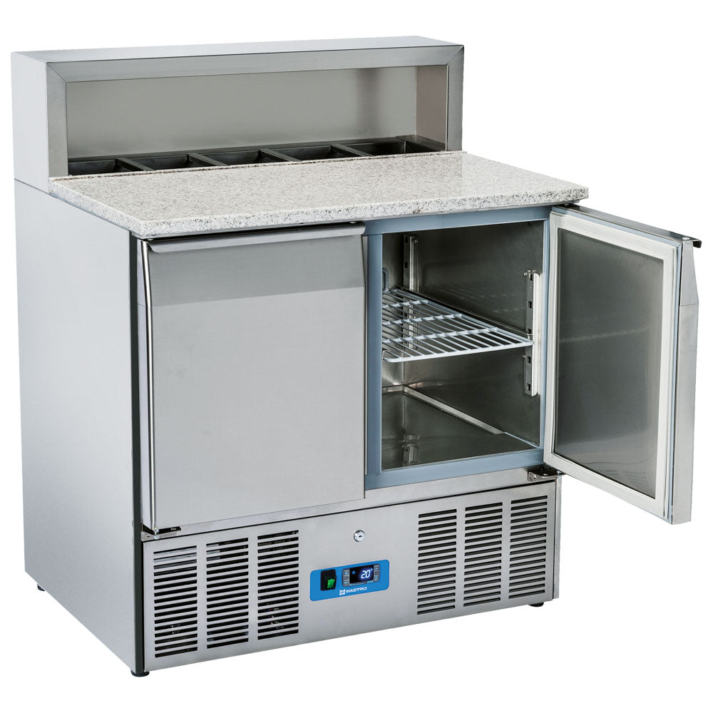 Pizzadette mit 2 Türen GN 1/1, 5x GN 1/6 H=150 mm, +2°/+10°C