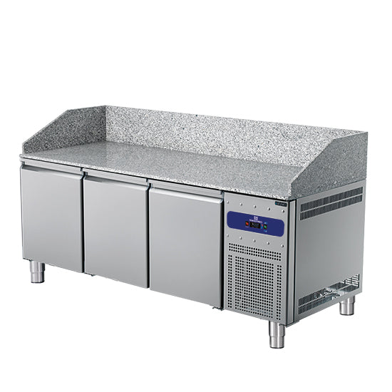 Pizzatisch 2150 mm mit 3 Türen 600x400 mm