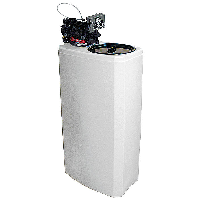 automatischer Wasserentkalker, Kapazität 8 Liter, 800 Liter/h, Salzreserve 25 kg