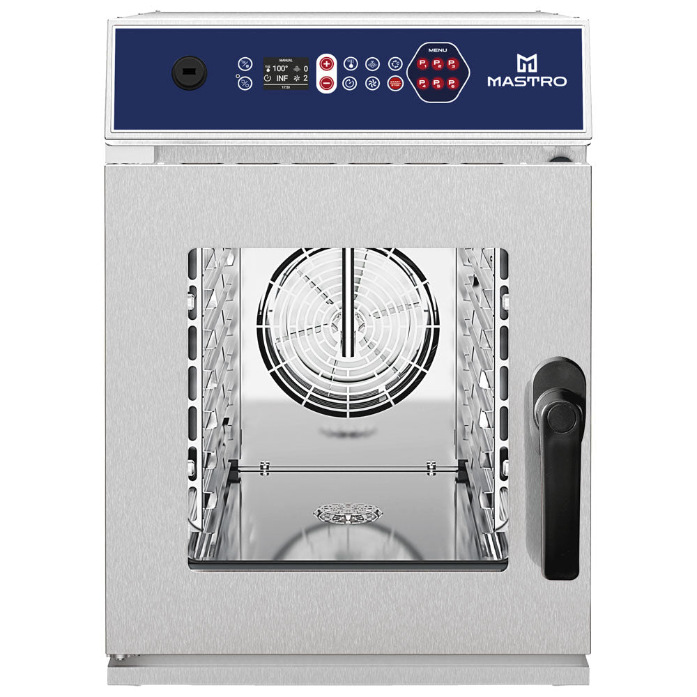 Elektro-Kombidämpfer digital mit Direkteinspritzung und automatischer Reinigung, 6x GN 2/3
