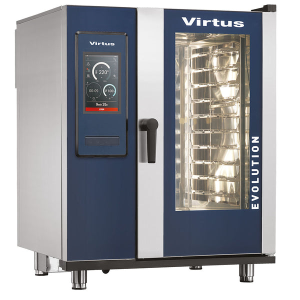 Elektro-Kombidämpfer mit Boiler und automatischem Reinigungssystem, 10x GN 1/1