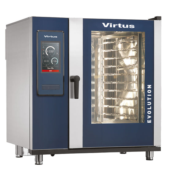 Elektro-Kombidämpfer mit Boiler und automatischem Reinigungssystem, 10x GN 2/1