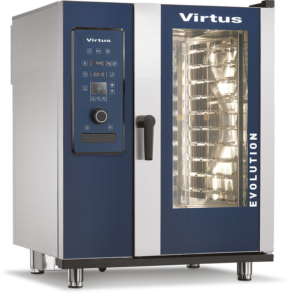 Elektro-Konvektionsofen mit Direkteinspritzung und automatischem Reinigungssystem, 10x GN 1/1