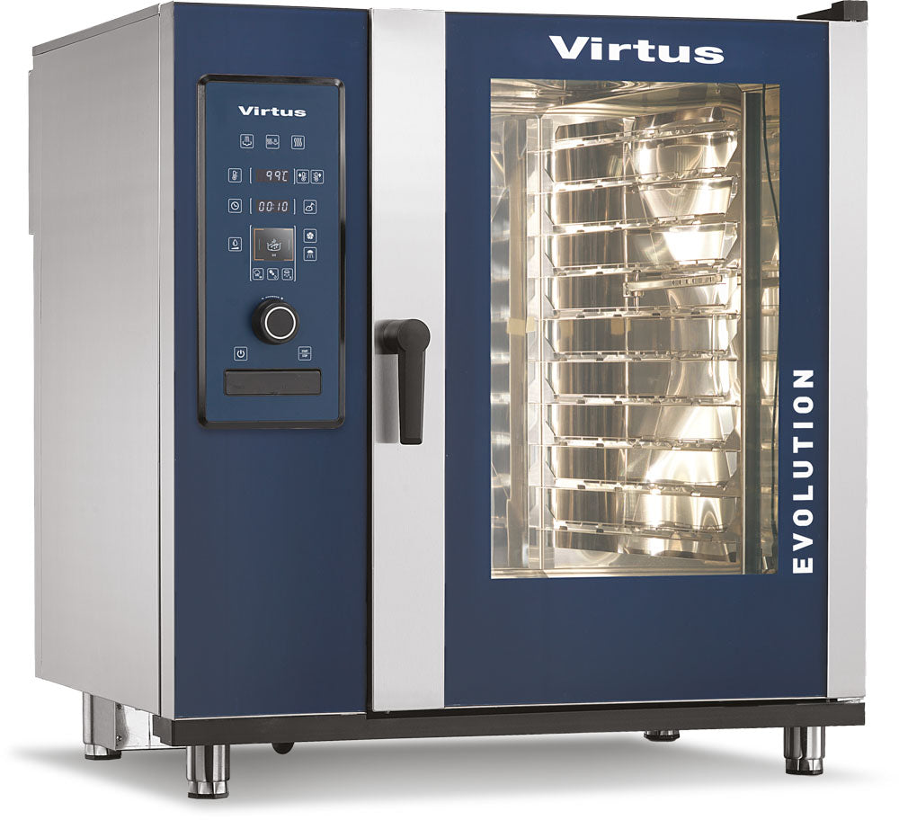 Elektro-Konvektionsofen mit Direkteinspritzung und automatischem Reinigungssystem, 10x GN 2/1