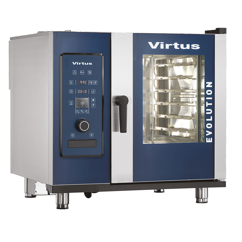 Elektro-Konvektionsofen mit Direkteinspritzung und automatischem Reinigungssystem, 6x GN 2/3