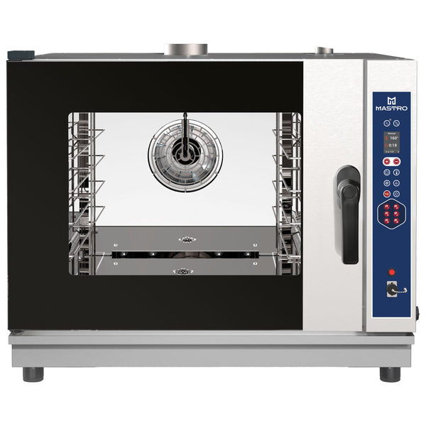 Gas-Kombidämpfer digital mit Direkteinspritzung und automatischer Reinigung, 4x GN 1/1 oder 600x400