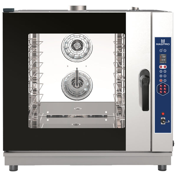 Gas-Kombidämpfer digital mit Direkteinspritzung und automatischer Reinigung, 6x GN 1/1 oder 600x400