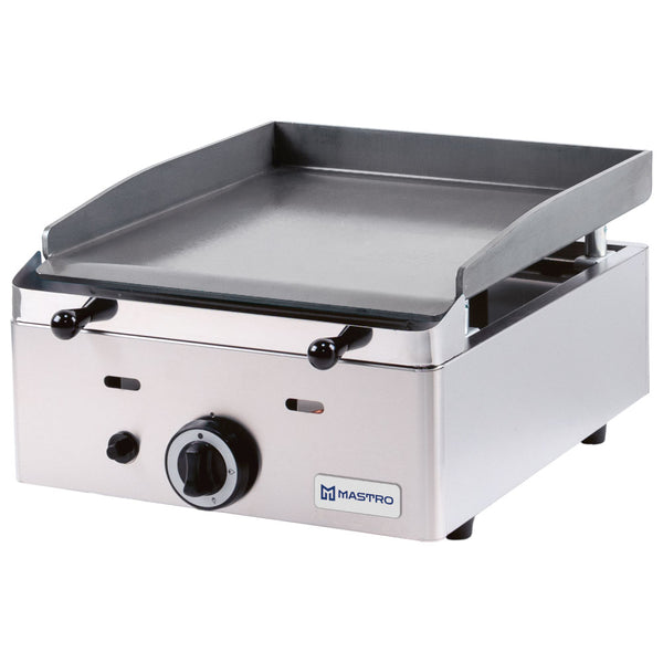 Gas-Grillplatte mit 1 Grillzone, Tischmodell, glatte Platte - LPG