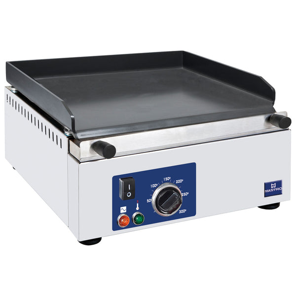 Elektro-Grillplatte mit 1 Grillzone, Tischmodell, glatte Platte