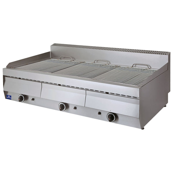 Gas-Wassergrill, Tischmodell, 3 Zonen