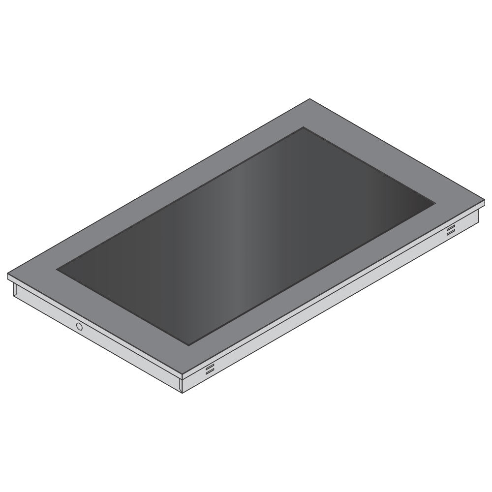 Einbau-Warmhalteplatte mit gehärtetem Glas, 4x GN 1/1