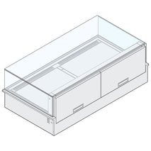 Kühltheke mit hinterem Diffusor, für Zentralkühlung, 3x GN 1/1