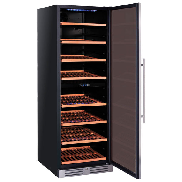 Weinkühlvitrine mit 2 Temperaturbereichen, 151 Flaschen, +5°/+10°C | +10°/+18°C