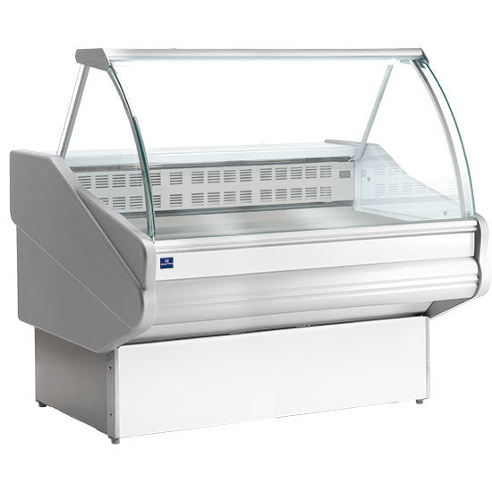 Bainmarie-Theke 2020 mm mit gebogener Frontverglasung, +70°C