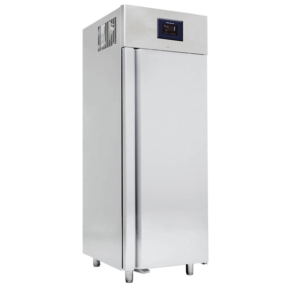 Kühlschrank 700 Liter aus Edelstahl für Fisch, statische Kühlung, 0°/+5°C, 85 mm Isolierung - WiFi