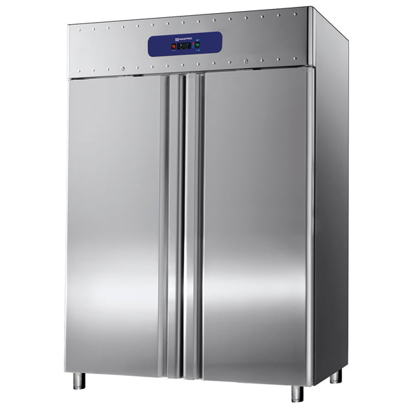Kühlschrank 1400 Liter aus Edelstahl, GN 2/1, -2°/+8°C, 85 mm Isolierung