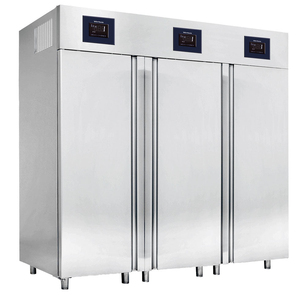 Tiefkühlschrank 700+1400 Liter aus Edelstahl GN 2/1, -10°/-22°C - WiFi