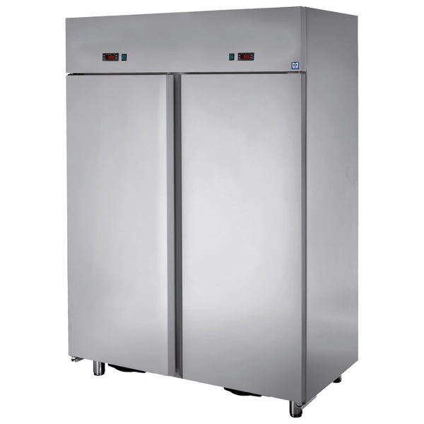Kühlschrank 600+600 Liter aus Edelstahl mit 2 Temperaturbereichen, 0°/+10°C -18°/-22°C DOMSYSTEM