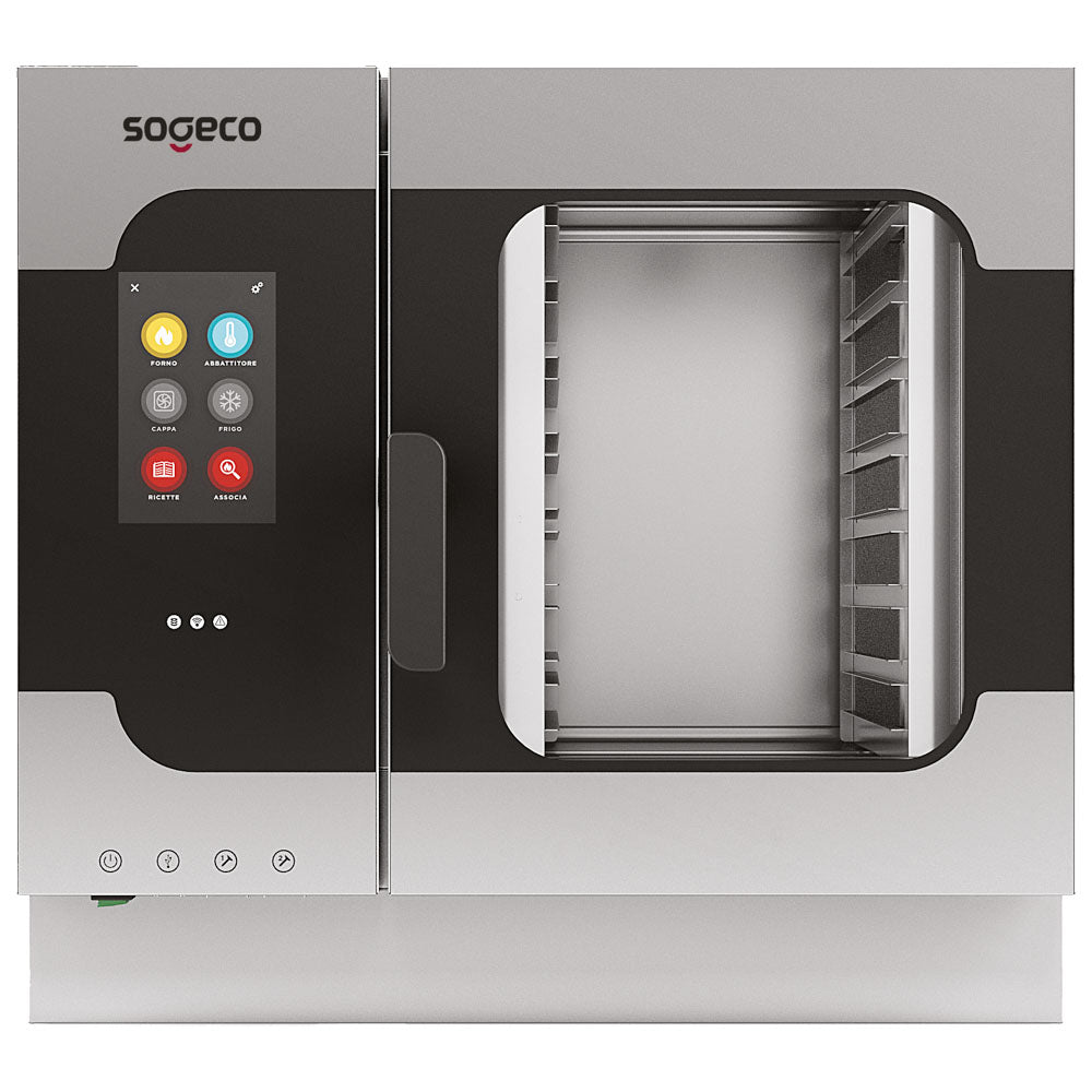 Elektro-Kombidämpfer mit Direkteinspritzung und automatischer Reinigung, 7x GN 1/1 - TOUCH SCREEN