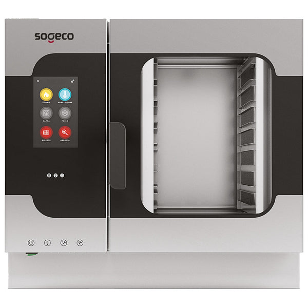 Elektro-Kombidämpfer mit Direkteinspritzung und automatischer Reinigung, 7x GN 1/1 - TOUCH SCREEN