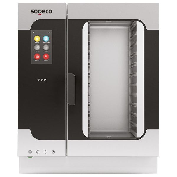 Elektro-Kombidämpfer mit Direkteinspritzung und automatischer Reinigung, 11x GN 1/1 - TOUCH SCREEN
