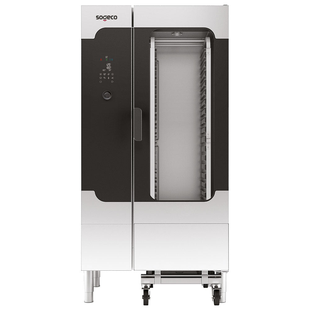 Elektro-Kombidämpfer mit Direkteinspritzung und digitaler Steuerung, 20x GN 1/1