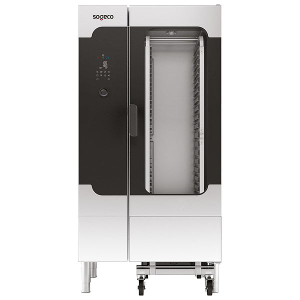 Elektro-Kombidämpfer mit Direkteinspritzung und digitaler Steuerung, 20x GN 1/1