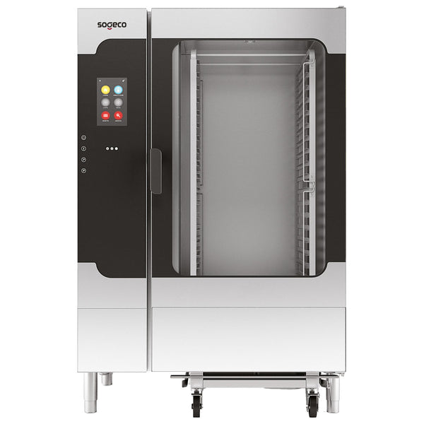 Elektro-Kombidämpfer mit Direkteinspritzung und automatischer Reinigung, 20x GN 2/1 - TOUCH SCREEN