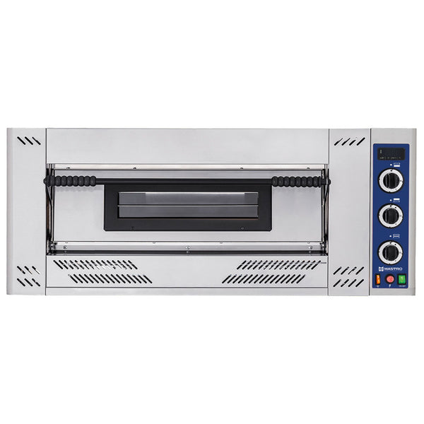 Gas-Pizzaofen für 6 Pizzen ø 30 cm, mechanische Bedienung