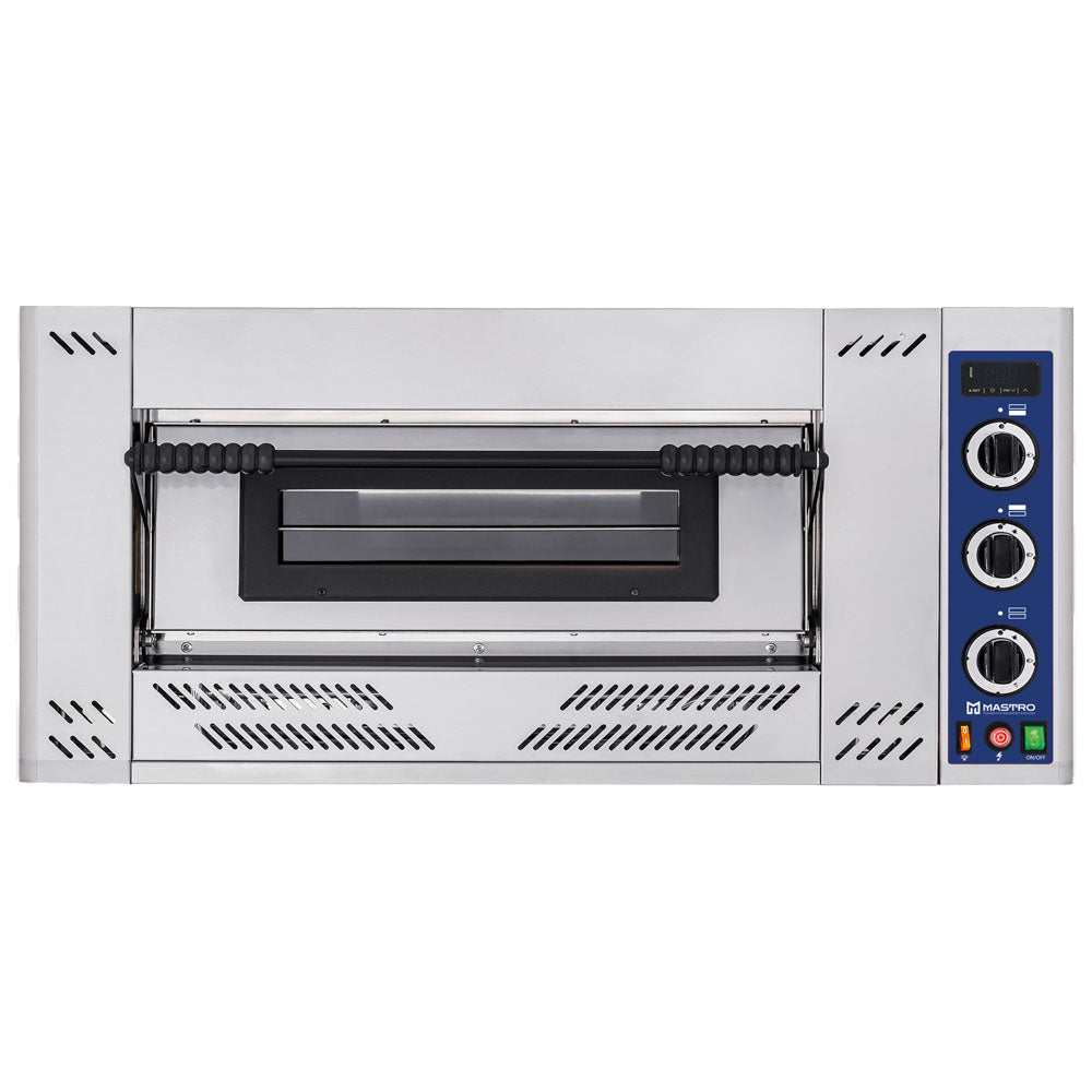 Gas-Pizzaofen für 4 Pizzen ø 30 cm, mechanische Bedienung
