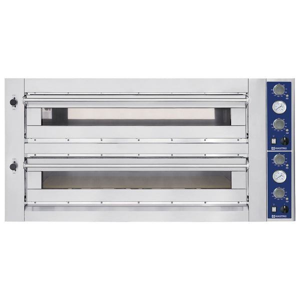 Elektro-Pizzaofen für 6+6 Pizzen ø 35 cm, mechanische Bedienung