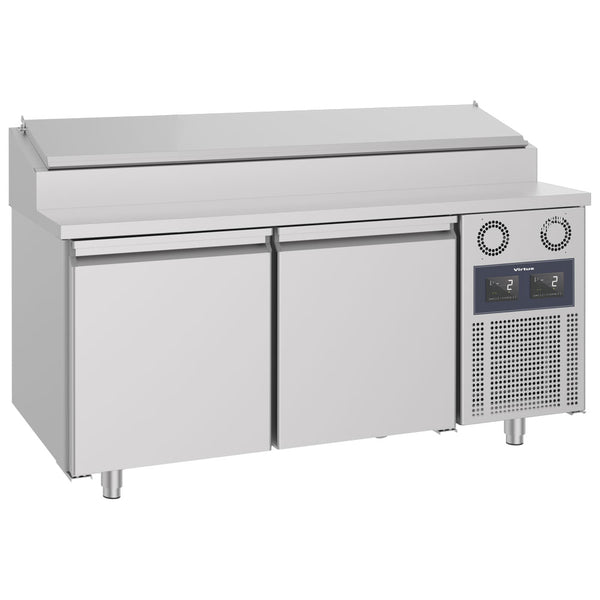 Kühl-Vorbereitungstisch mit 2 Türen 600x400 mm, 8x GN 1/3 H=150 mm, -2°/+8°C - WiFi