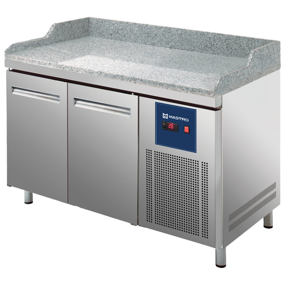 Pizzatisch mit 2 Türen 600x400 mm