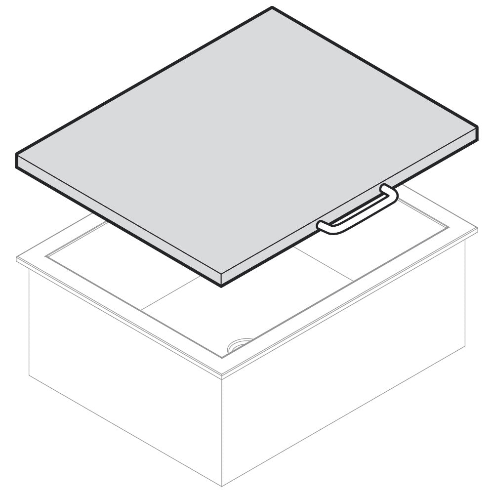 Plexiglasdeckel für Eiswannen, 600x465 mm