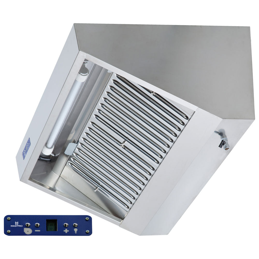 Wandhaube Snack mit Motor, Beleuchtung und Drehzahlregler, 1200x900 mm