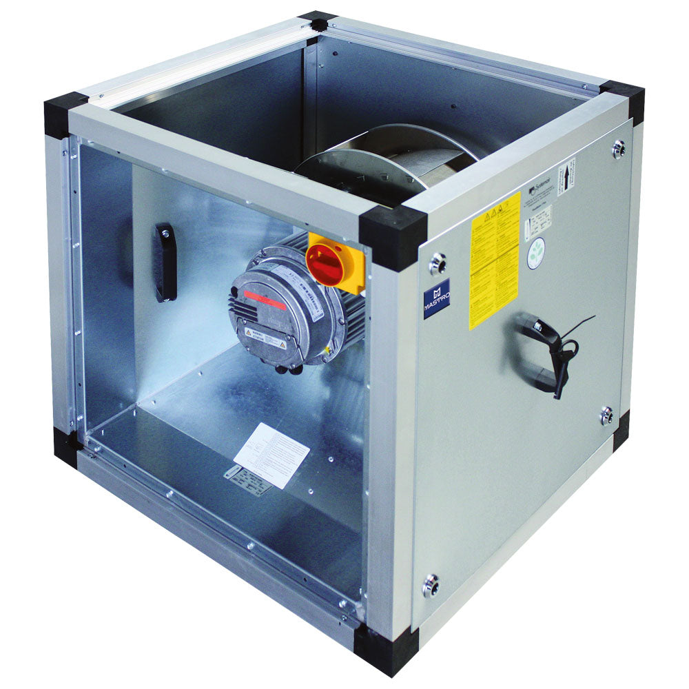 Airbox mit hocheffizientem EC-Motor außerhalb des Luftstroms, 3000 m³/h