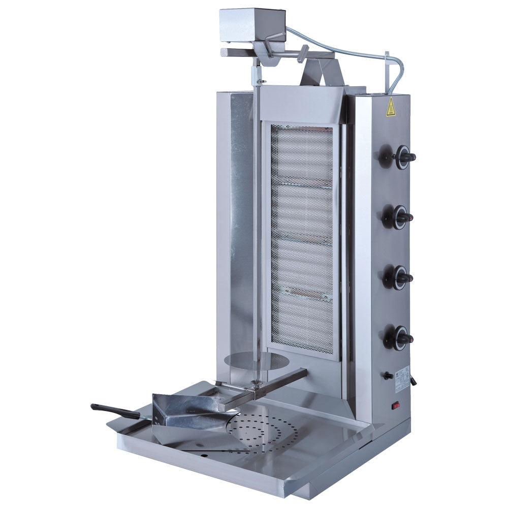 Gas-Dönergrill mit 4 Heizzonen, Motor oben, 70 kg